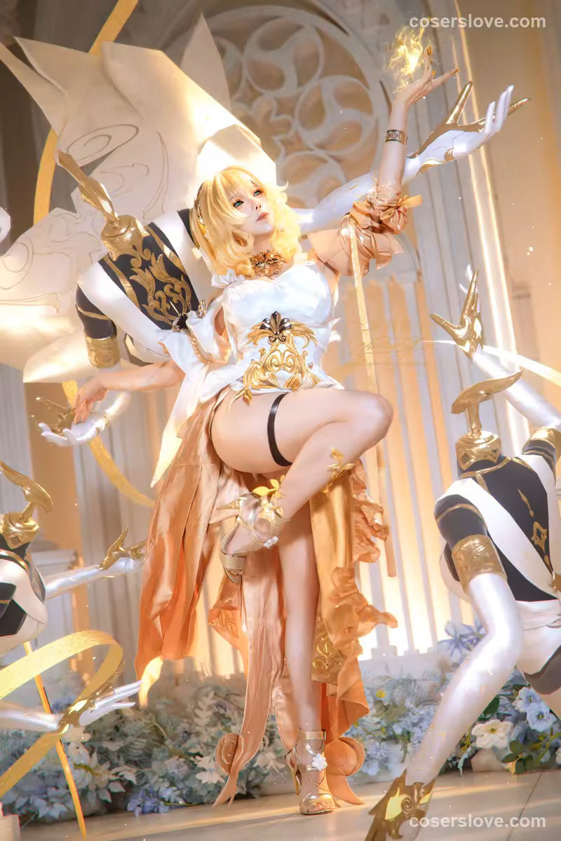 黏黏团子兔 (咬一口兔娘) - 崩坏星穹铁道阿格莱雅华丽金边礼服主题 [83P]